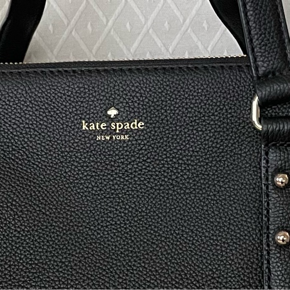 NWT Kate Spade Penny Black Larchmont Avenue Tote Pebble Leather - Picture 5 of 8